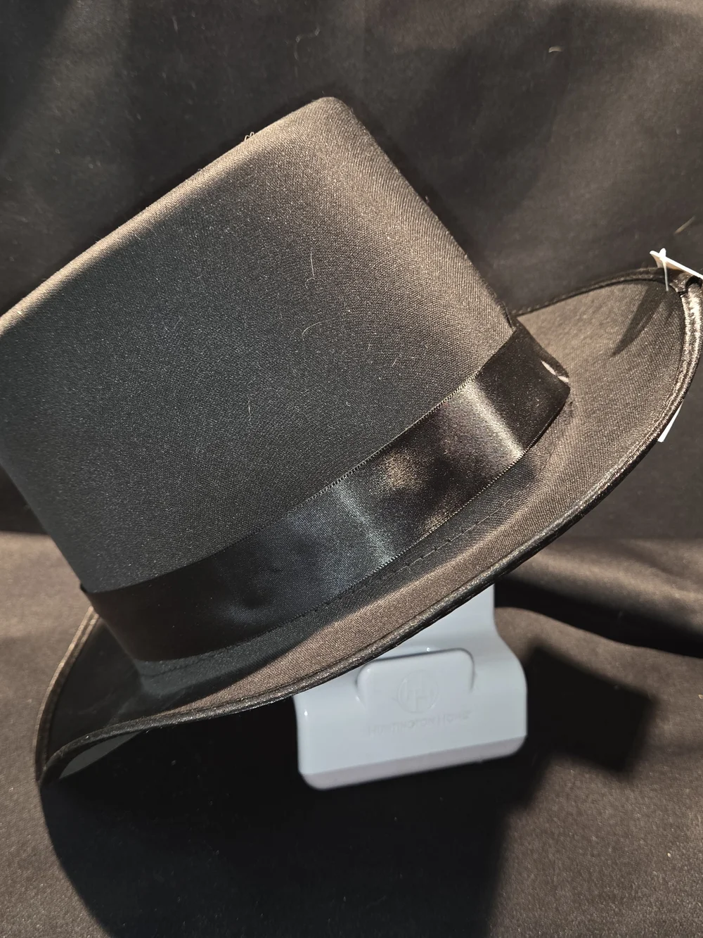 Classic Black Satin Band Top Hat